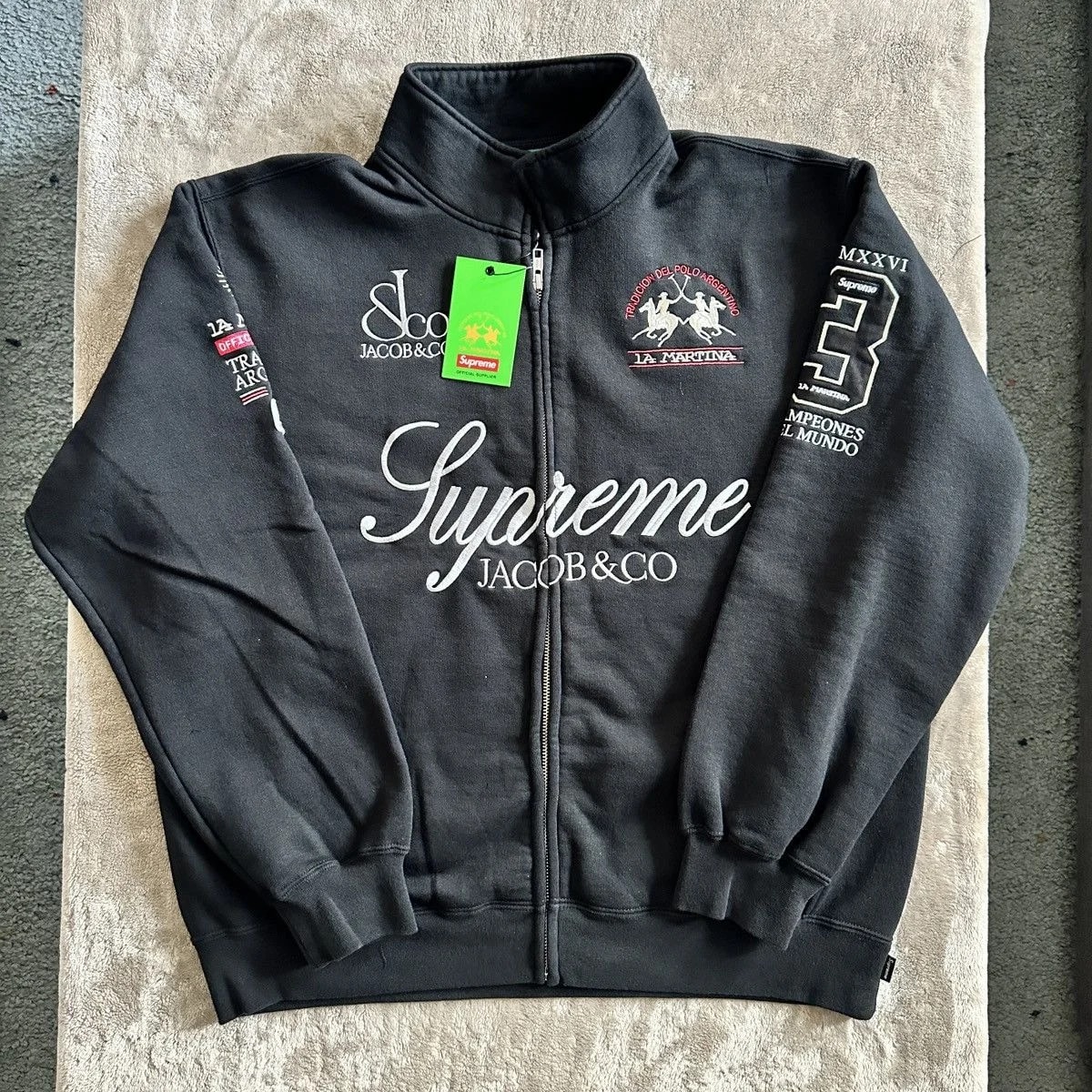 Supreme la Martina Zip Up Sweatshirt 2