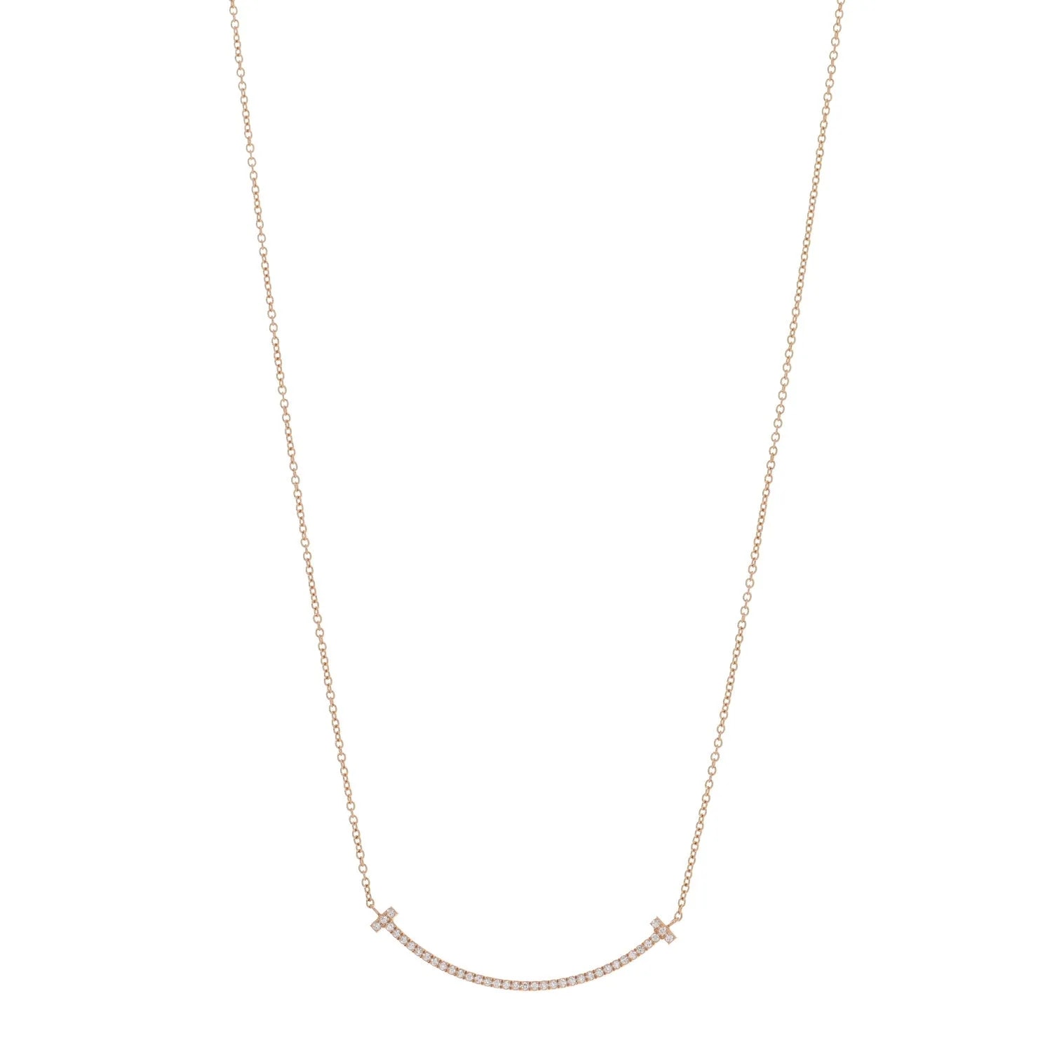 18K Rose Gold Small T Smile — Jewelry — resale
