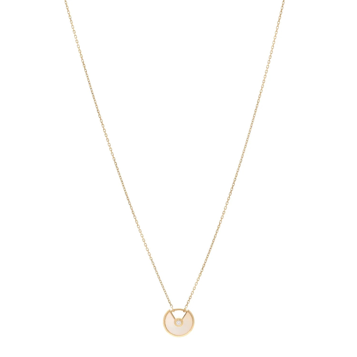 Cartier — 18K Yellow Gold Mother of Pearl XS Amulette de Cartier — Jewelry — resale