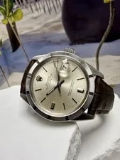 Rolex Oyster Perpetual Date Stainless Steel Silver Dial 34mm 4