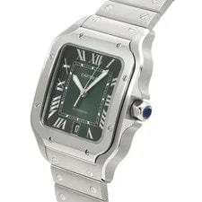 Cartier Santos WSSA0062 ( 4072) 47.5mm Stainless Steel Green #WW1660 2