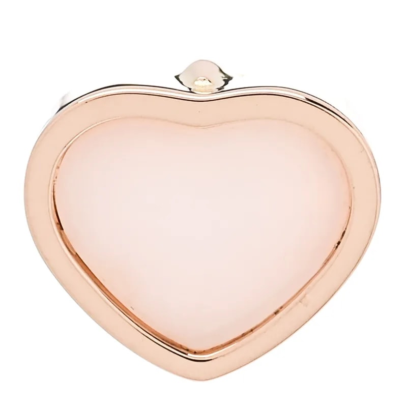 Chopard — 18K Rose Gold Diamond Pink Opal My Happy Hearts Single Earring — Watch — resale