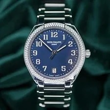 Patek Philippe — Patek Philippe Twenty~4 Blue Diamond Bezel Steel Full SET 7300/1200A — Watch — resale