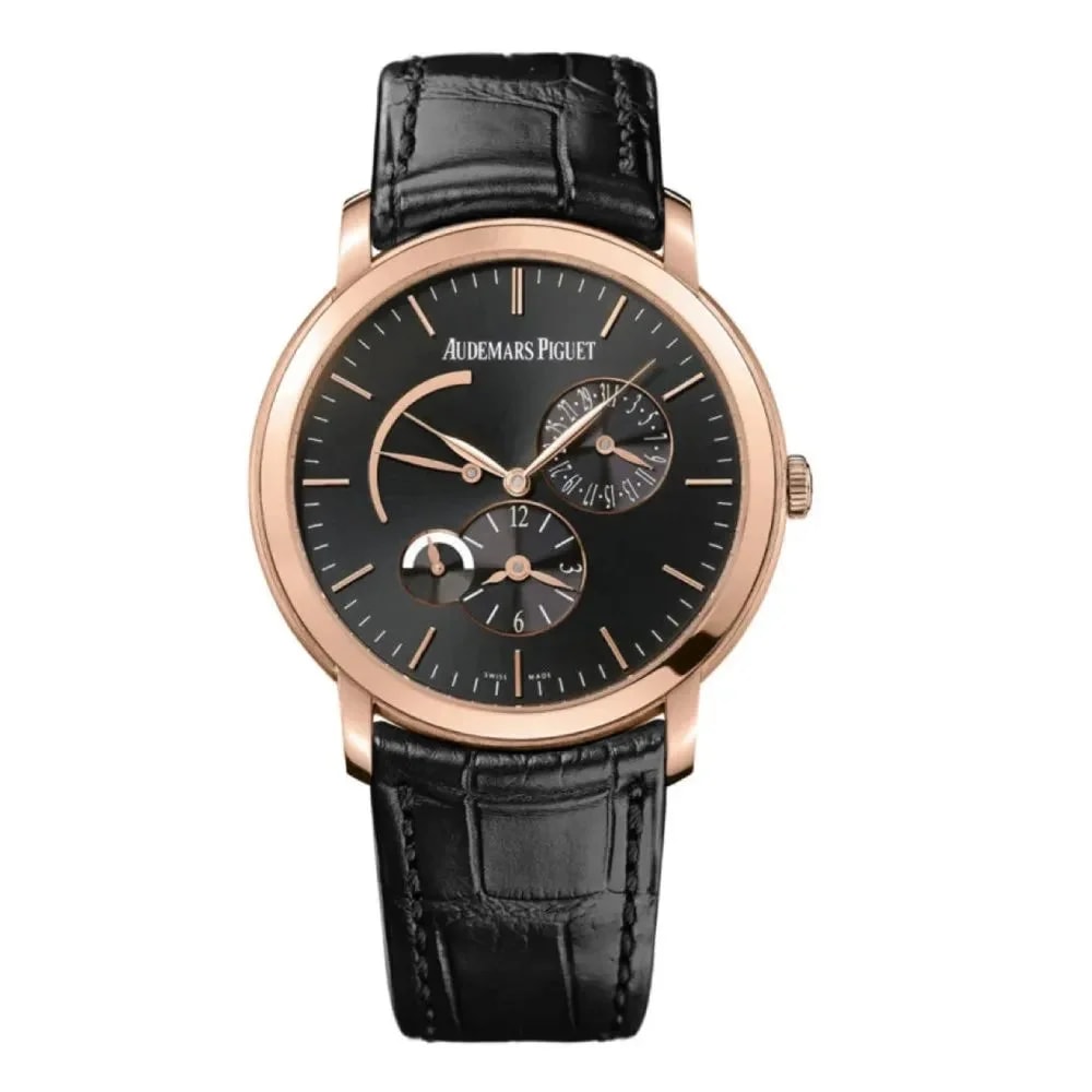 Worldofluxuryus — Audemars Piguet Jules Audemars Dual Time 18K Rose Gold ’s — Watch — resale