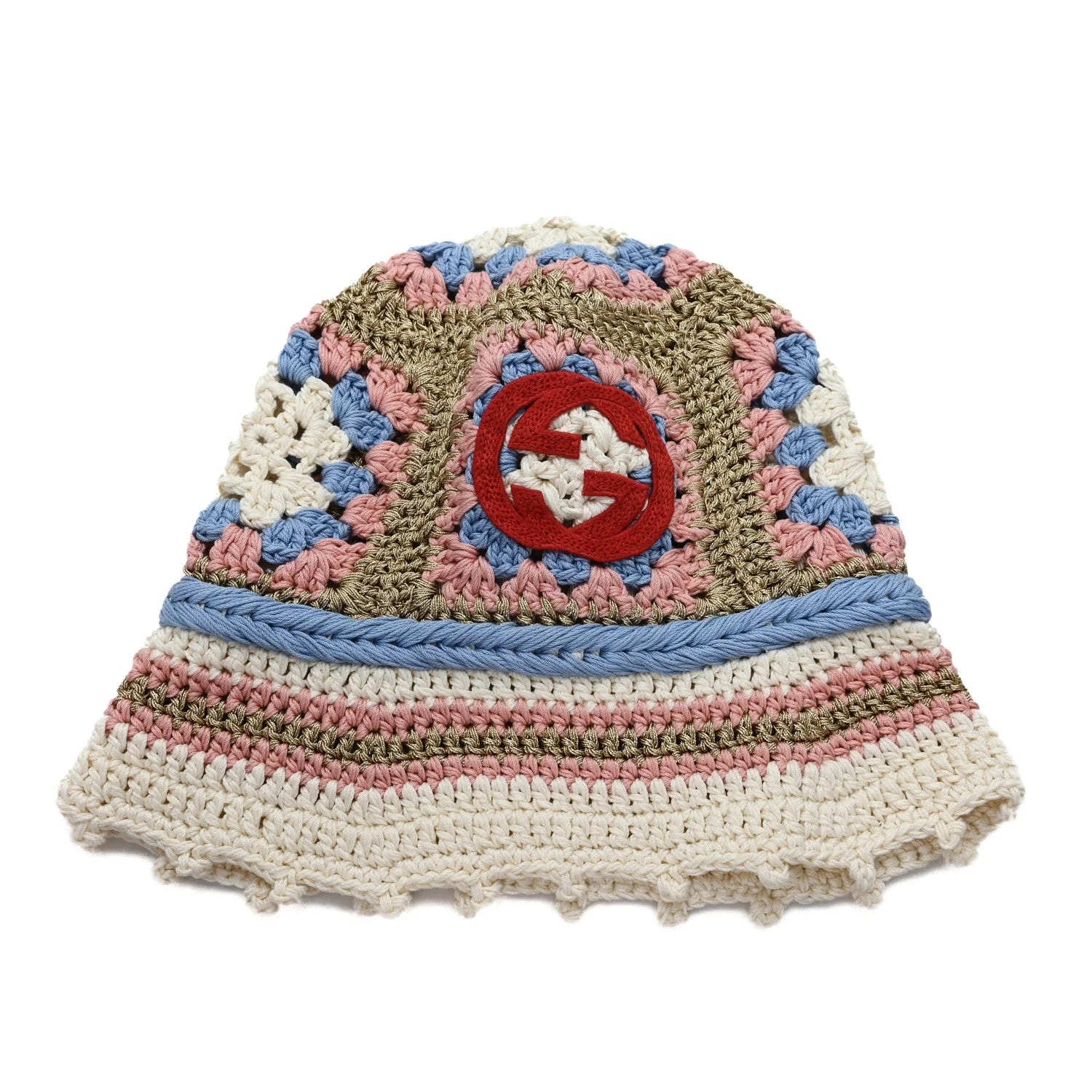 Gucci — Cotton Crochet GG Lovelight Bucket Hat M — Accessory — resale