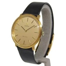 Omega TOOL104 Leather 33mm Gold Dial Mechanical (Manual) #NW225 2
