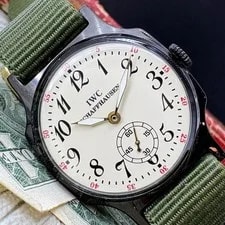 IWC Schaffhausen Manual Winding White Dial Nylon Strap Unused