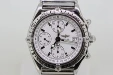 2001 Breitling Chronomat A20048 Stainless Steel White Dial 2