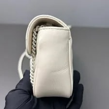 Gucci GG Marmont Supermini Chevron Tonal Hardware Auth 3