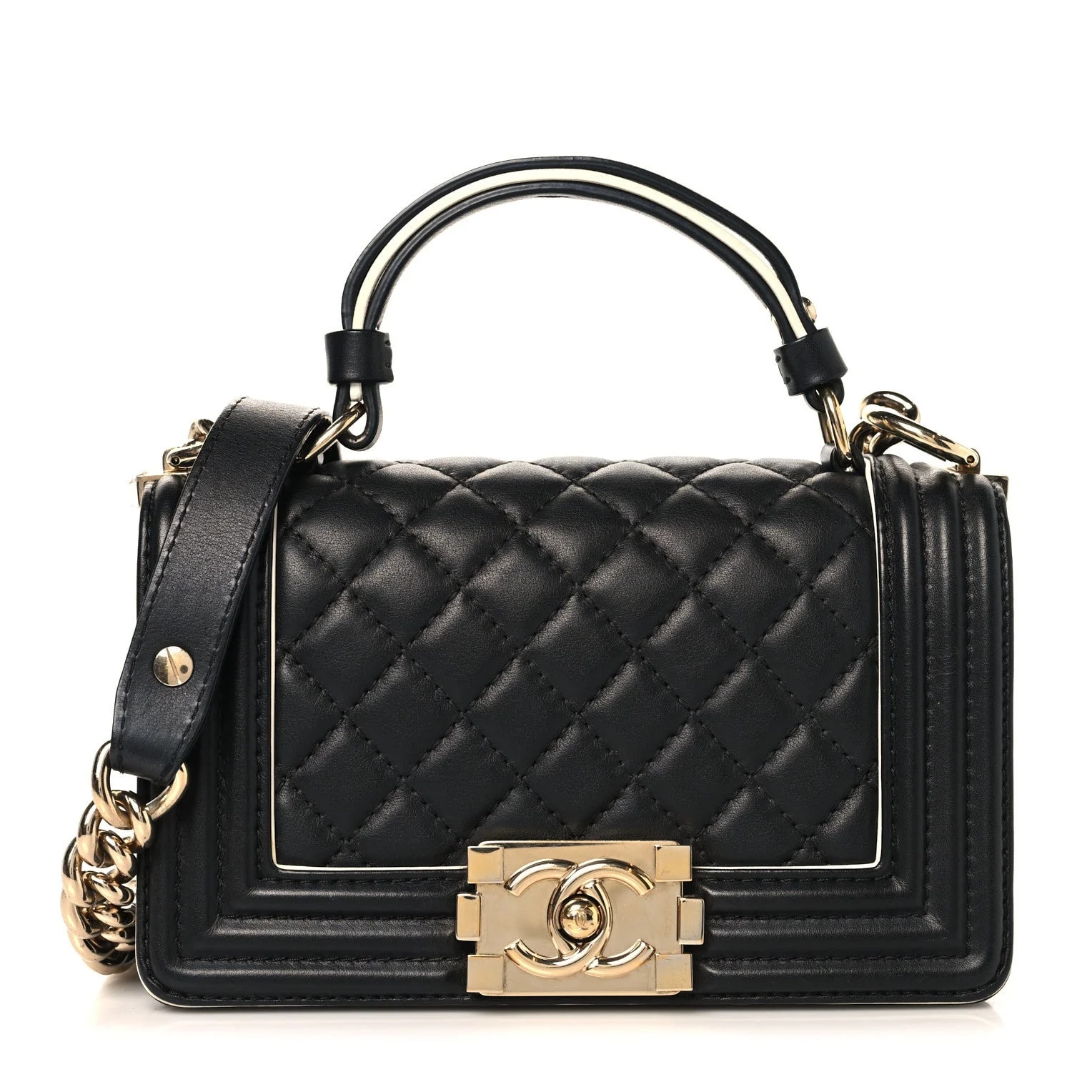 Chanel — Small Boy Top Handle Flap — Handbag — resale