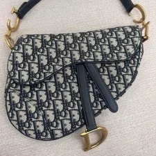 Dior Saddle Monogram Embroidered and - Excellent #DZO38C 2