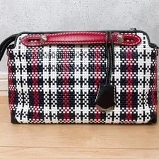 Fendi Limited Item Visible Medium Madras Check 2Way 8Bl124 2