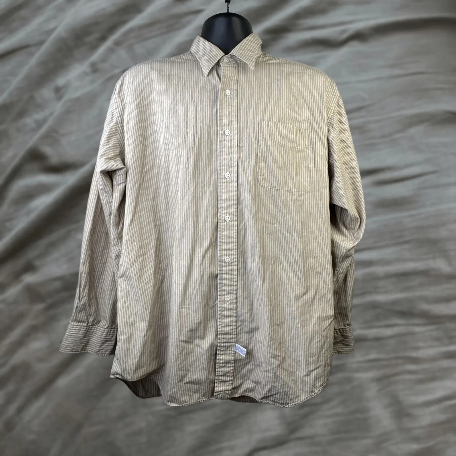 Polo Ralph Lauren — Polo Ralph Lauren Classic Fit Button-Down Shirt Stripe 16-35 Chatfield Shirt Long Sleeve 100% Cotton Dress Shirt — streetwear — resale
