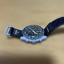Omega Speedmaster Black Dial Analog Leather Band 2