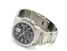 Cartier Calibre LM W7100016 Stainless Steel 42mm Black Dial Automatic #DW564 3