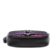 Authenticated Saint Laurent Metallic Tiger Print Lou Camera 3
