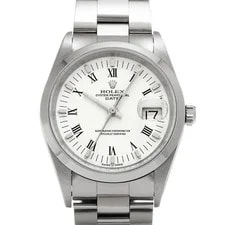 Rolex — Rolex Oyster Perpetual Date 15200 34mm Stainless Steel White #WW2029 — Watch — resale