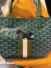 Authentic Goyard Anjou - With Custom Dog Artwork 2