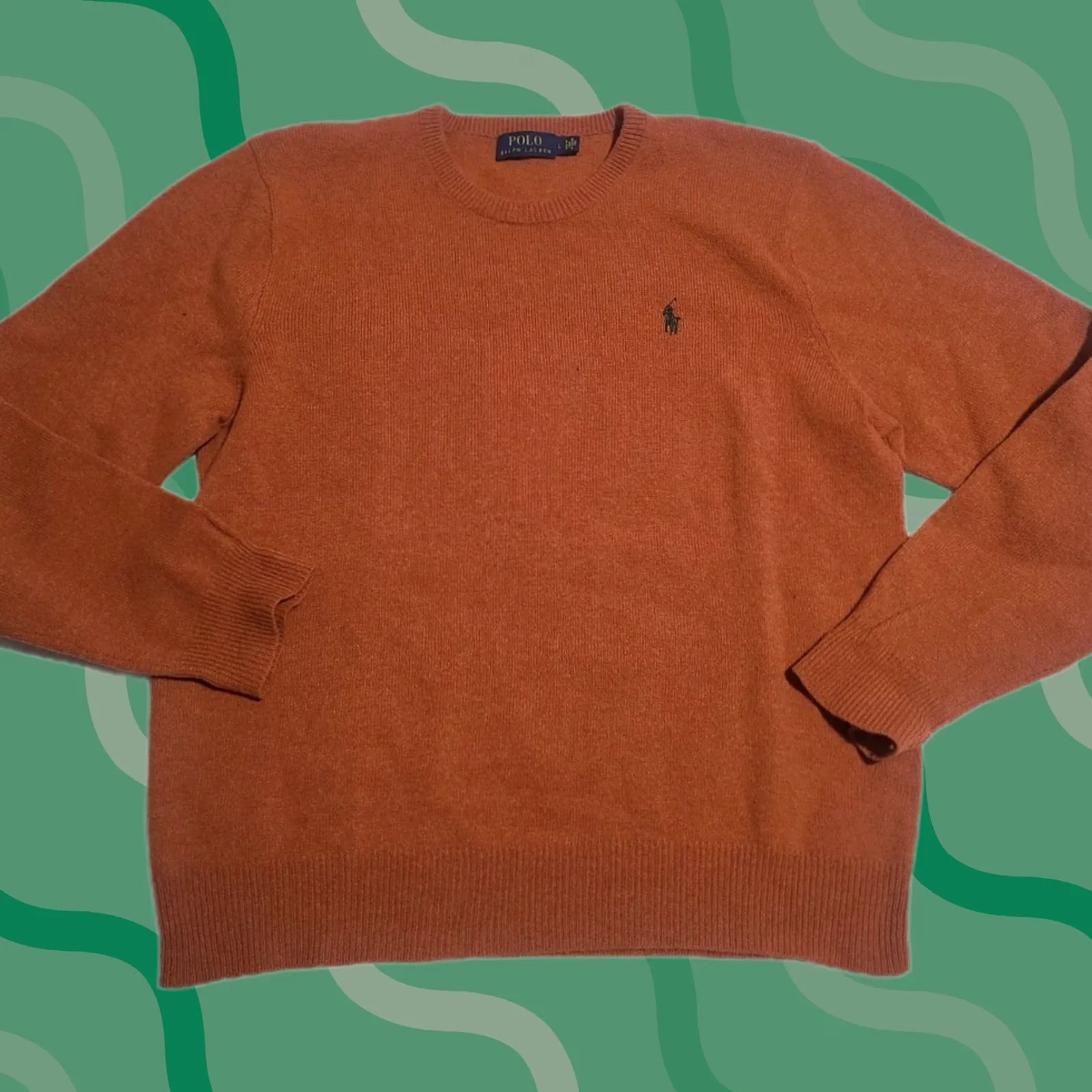 Polo Ralph Lauren — Polo Ralph Lauren Sweater Lambswool Size L Crew Neck 1/4 Zip Pullover 90s Classic Preppy — streetwear — resale