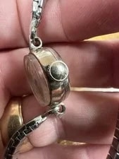 14K White Gold Omega 484 Runs 4