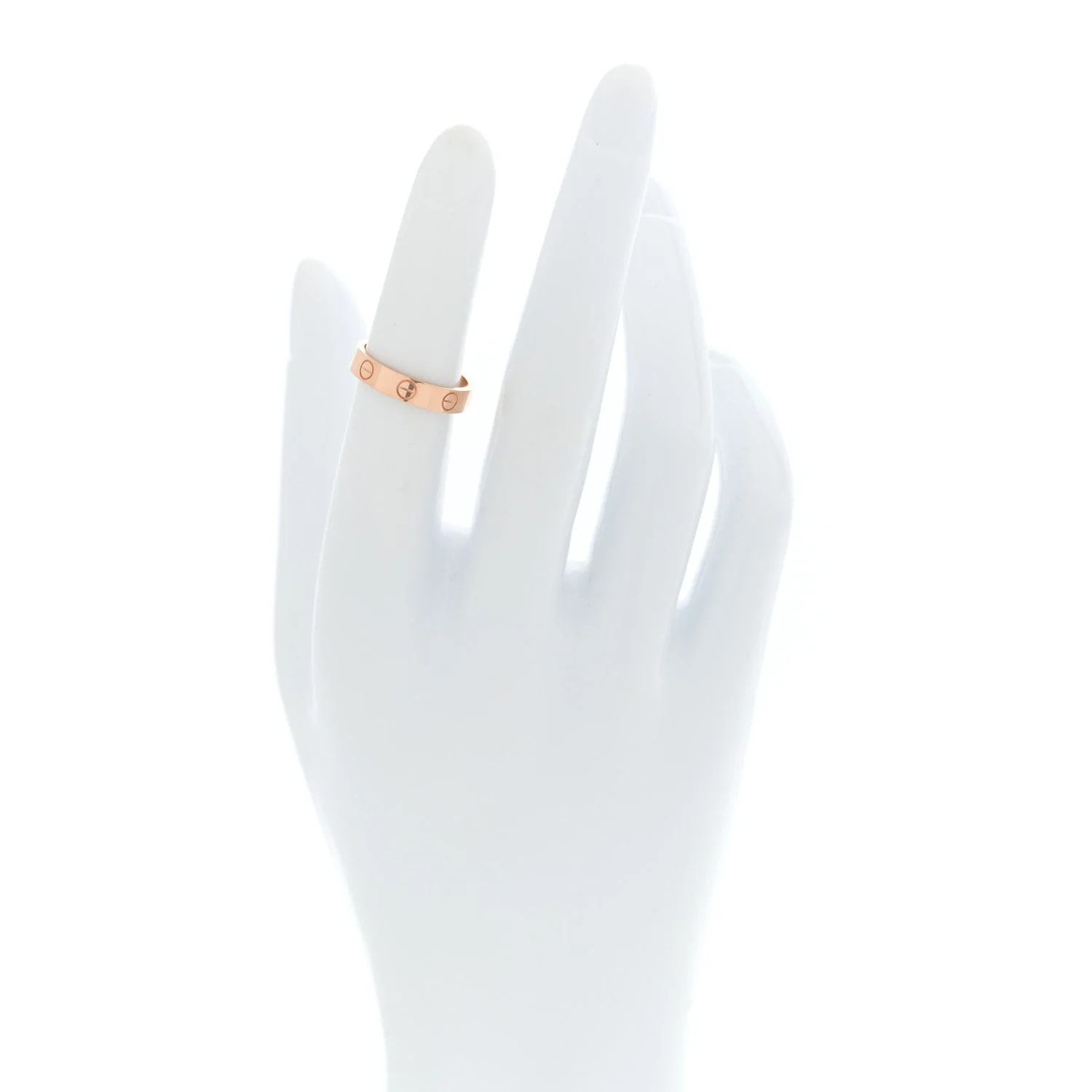 18K 3.5mm Love Wedding Band 49 4.75 2