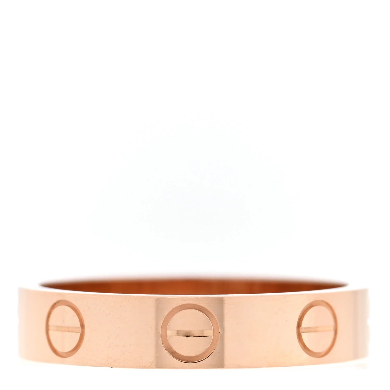 18K 3.5mm Love Wedding Band 49 4.75 3