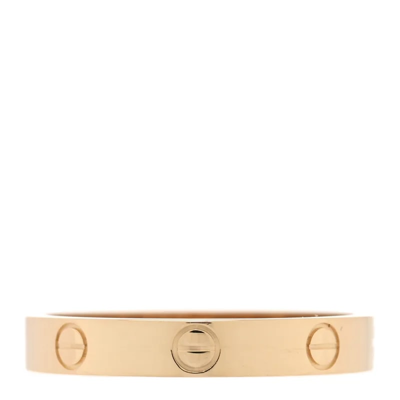 Cartier — 18K Yellow Gold 3.5mm Love Wedding Band 62 10 — Jewelry — resale