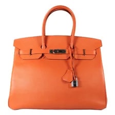 Hermès — Hermes H Birkin 35 Retourne Satchel PHW — Handbag — resale