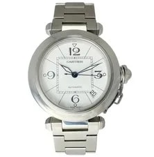 Cartier Pasha C W31074M7 Automatic S White Dial Ex 2