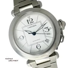Cartier Pasha C W31074M7 Automatic S White Dial Ex 3