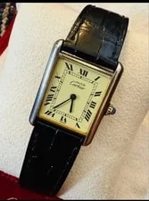 Cartier Must Tank LM Vermeil 925 Quartz Original Buckle 3