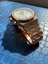 Audemars Piguet Royal Oak Chrono Silver Dial 18kt Rose Gold 26320OR.OO.1220OR.02 4