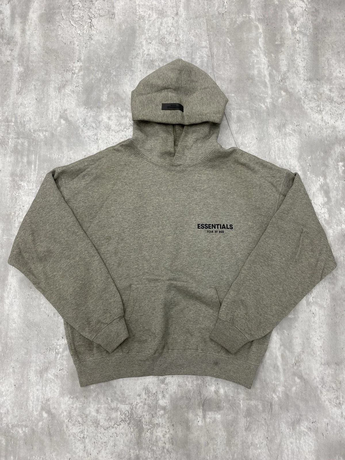 Fear of God — Size S - Fear of God Essentials Hoodie “Dark ” — streetwear — resale