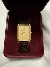 Omega — Omega de Ville Venitien Quartz Gold Tone Leather Authentict — Watch — resale