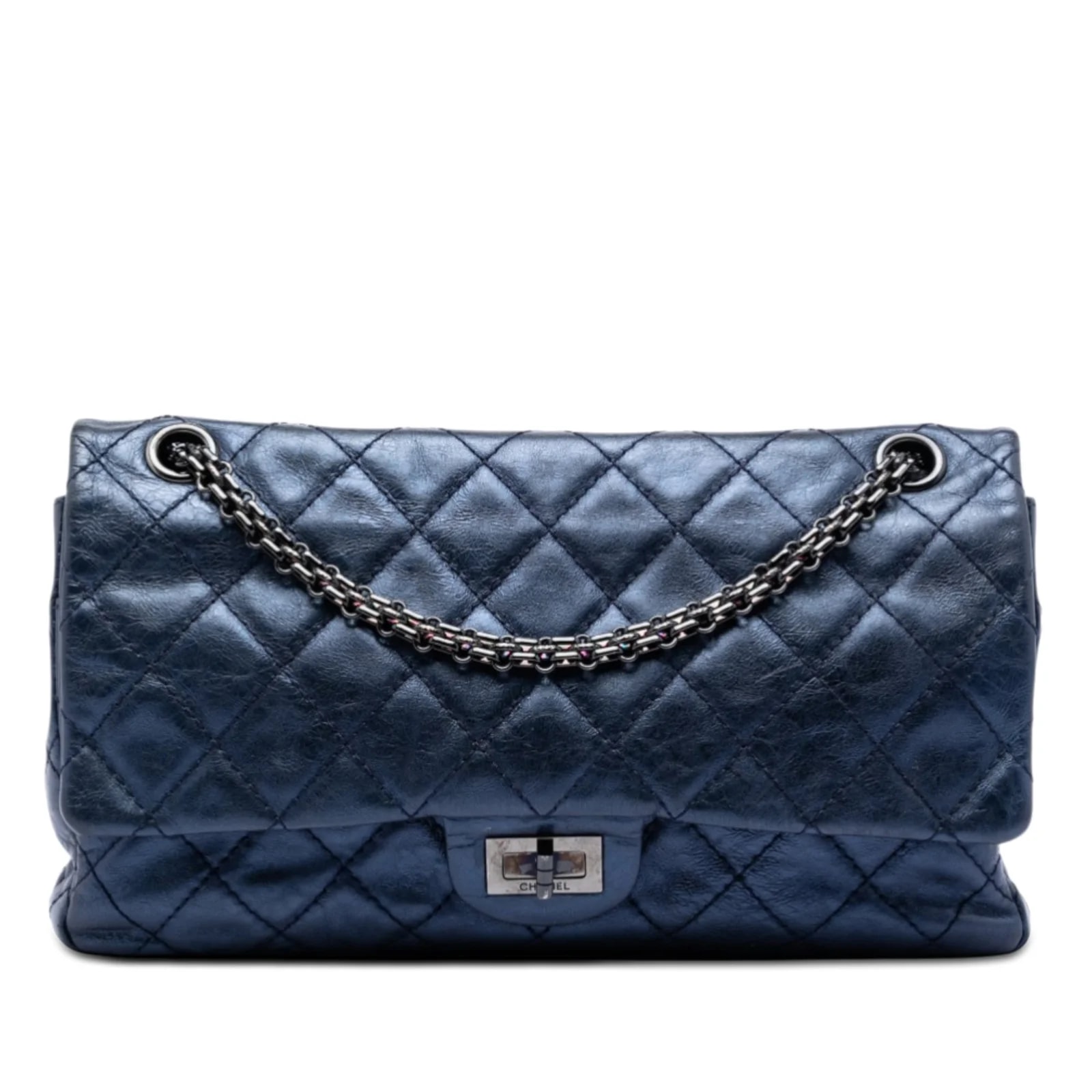 Chanel — Metallic Aged Reissue 2.55 Double Flap 226 — Handbag — resale