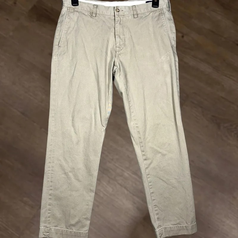 Polo Ralph Lauren — Polo Ralph Lauren Pants Slim Fit Khakis 34 X 30 Flat Front Chino Casual Business Travel — streetwear — resale