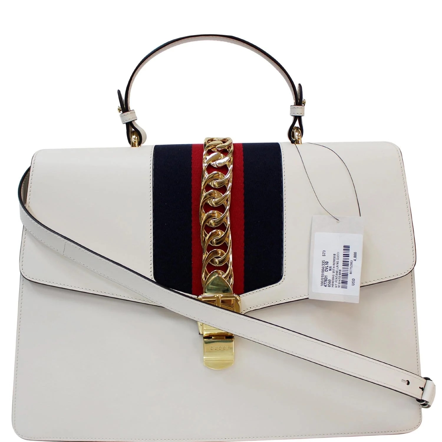 Gucci — Gucci Maxi Sylvie Top Handle 477631 — Handbag — deal