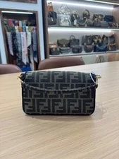 Fendi Baguette Mini Monogram Underarm Top Handle Crossbody 2