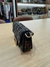 Fendi Baguette Mini Monogram Underarm Top Handle Crossbody 4