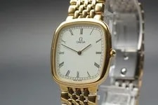 Omega de Ville Cal.1378 White Dial Roman Qz 30mm Japan 2