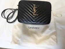 Saint Laurent Lou Crossbody Chevron Quilted Dust 4