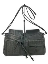 Bottega Veneta — Bottega Veneta Cervo Solid Dark — Handbag — resale