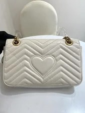 Gucci Authentic GG Marmont Backpack 443497 10*8*3in 2