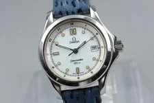 Omega — Omega Seamaster 120m 596.1501 Cal.1424 Date White Quartz From Japan — Watch — resale
