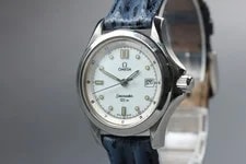 Omega Seamaster 120m 596.1501 Cal.1424 Date White Quartz From Japan 2