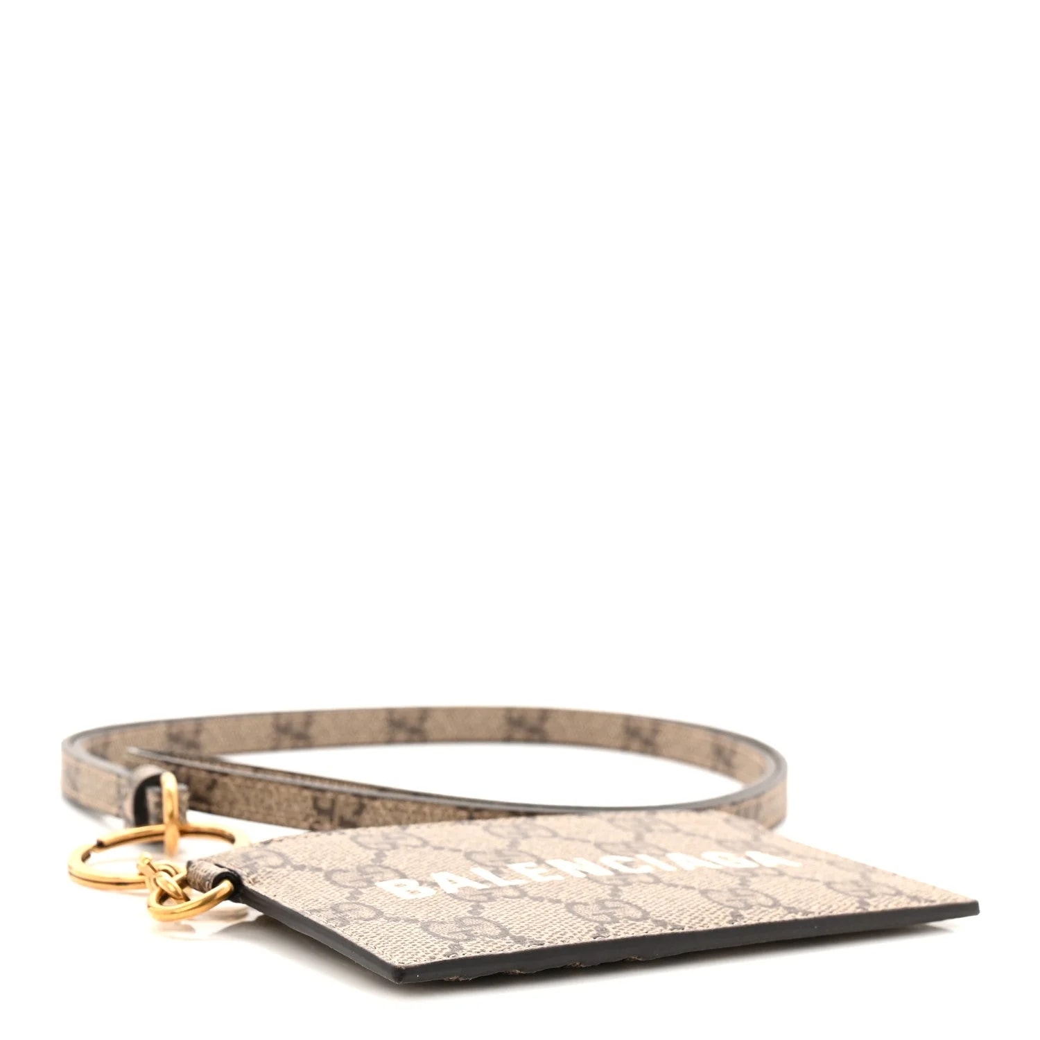 X Balenciaga Logo Card Case With Strap 4