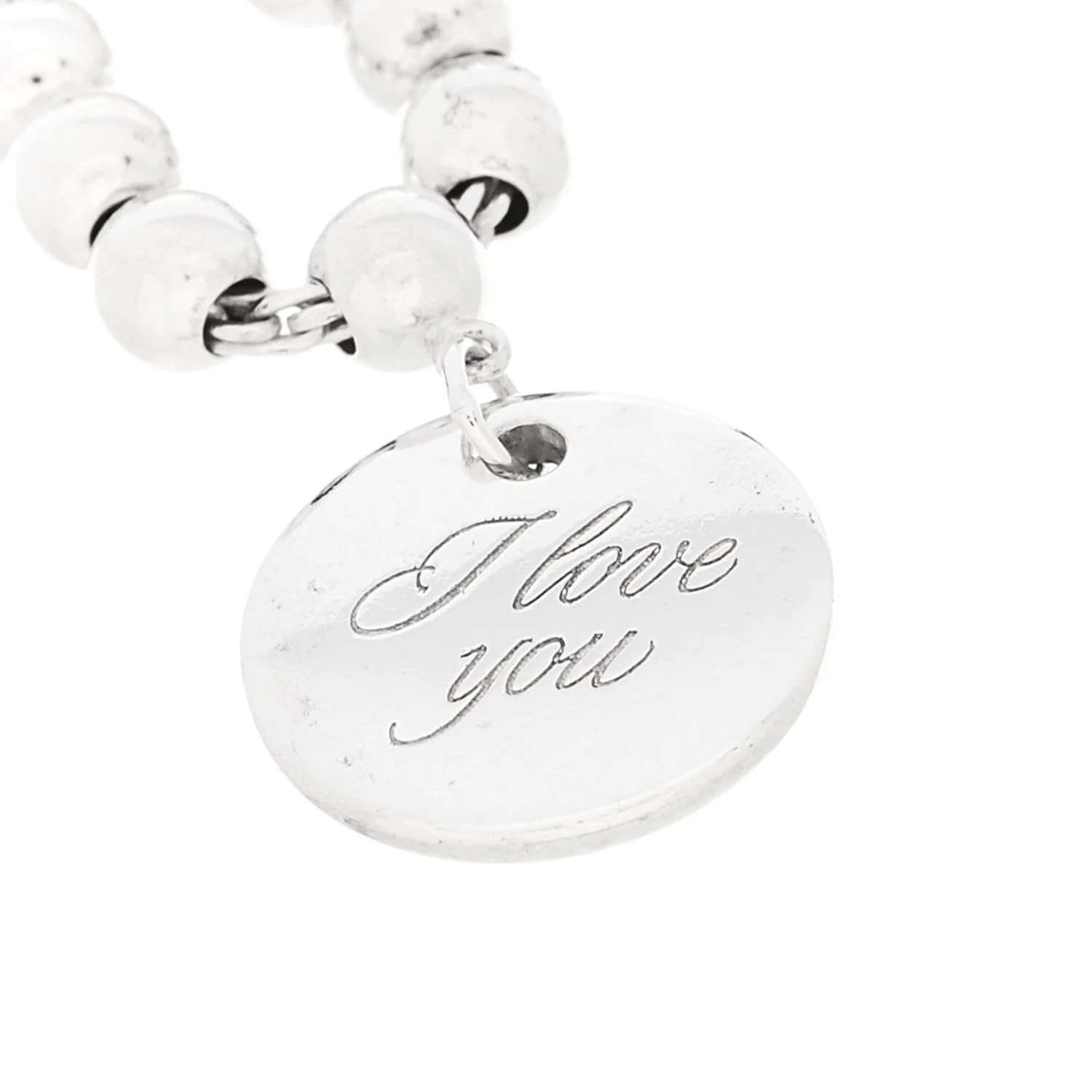 4mm I Love You Round Tag Bead 3