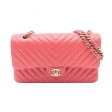 Chanel — Chanel Chevron V Stitch W Flap Sheep Series r0_062 — Handbag — resale