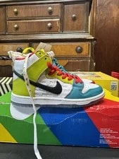 Size 5 - froSkate X Nike Dunk SB High All Love No Hate 2