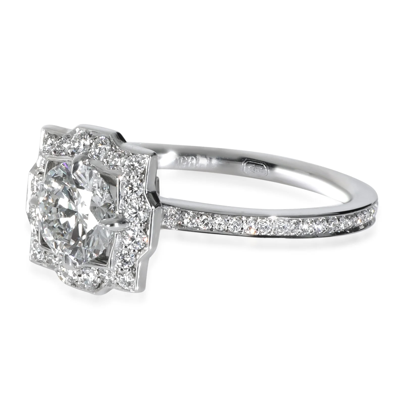 Harry Winston 0.55 Ct Diamond Belle Engagement Ring 950 4